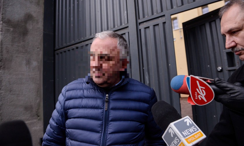 Mirosław P. wychodzi na wolność. Zobacz, jak opuszczał areszt