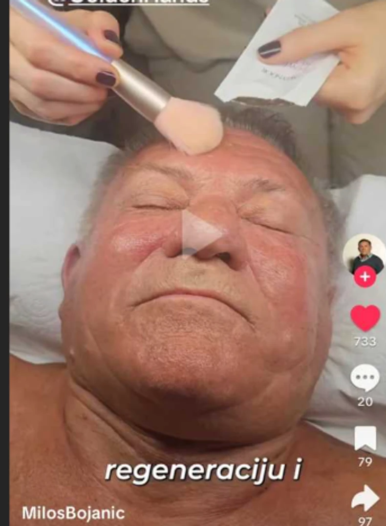 Miloš Bojanić kod kozmetičara
