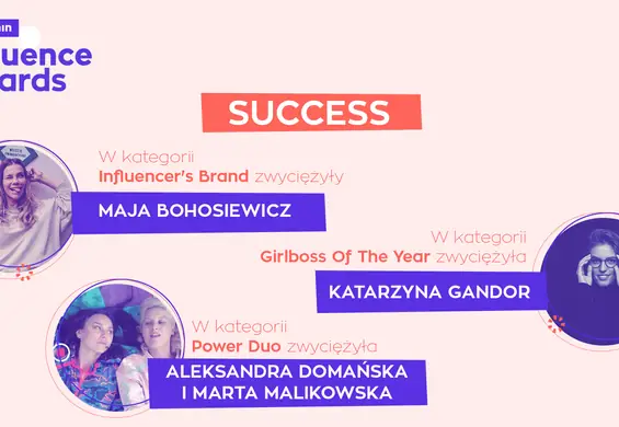 Ofeminin Influence Awards. Znamy zwyciężczynie w kategorii Success