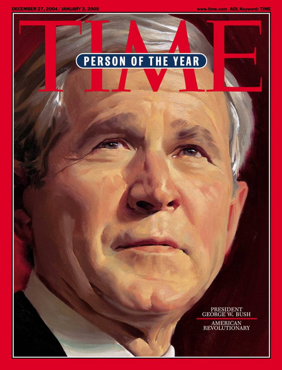 2004 - George W. Bush w 2004 roku został wybrany po raz drugi na urząd prezydenta