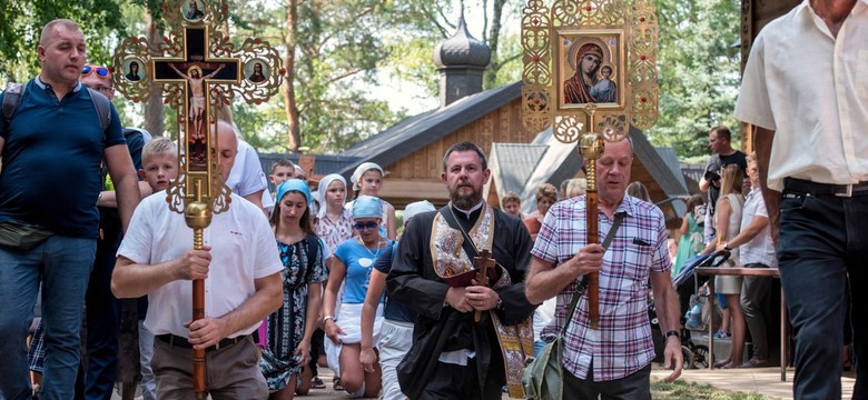 Pielgrzymka dotarła na św. Górę Grabarkę. Trwają obchody Święta Przemienienia Pańskiego [ZDJĘCIA]