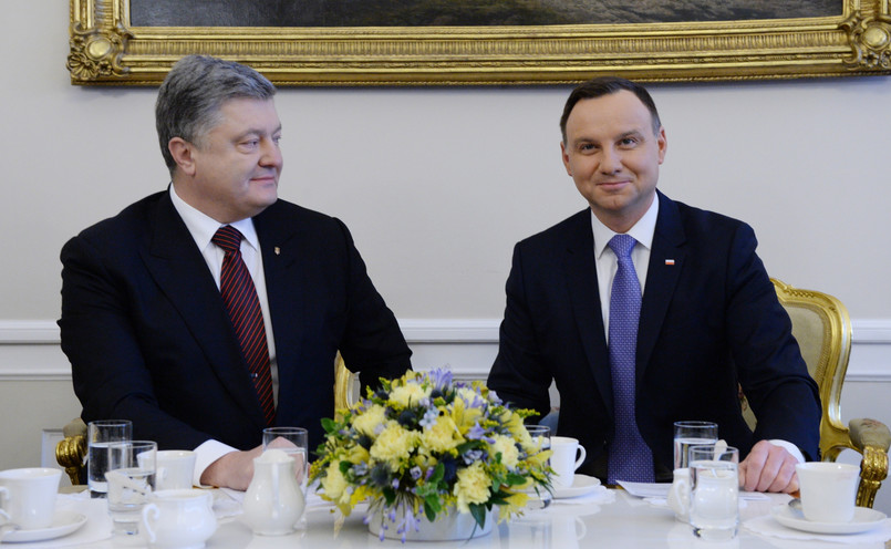 Prezydent Andrzej Duda i prezydent Ukrainy Petro Poroszenko, PAP/Jacek Turczyk