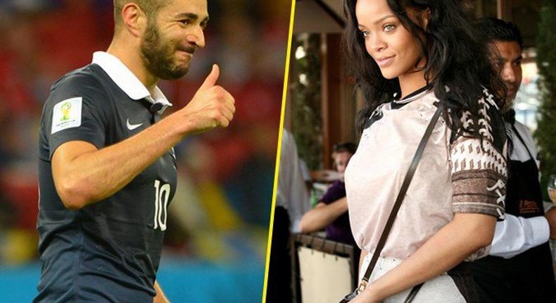 Benzema and Rihanna