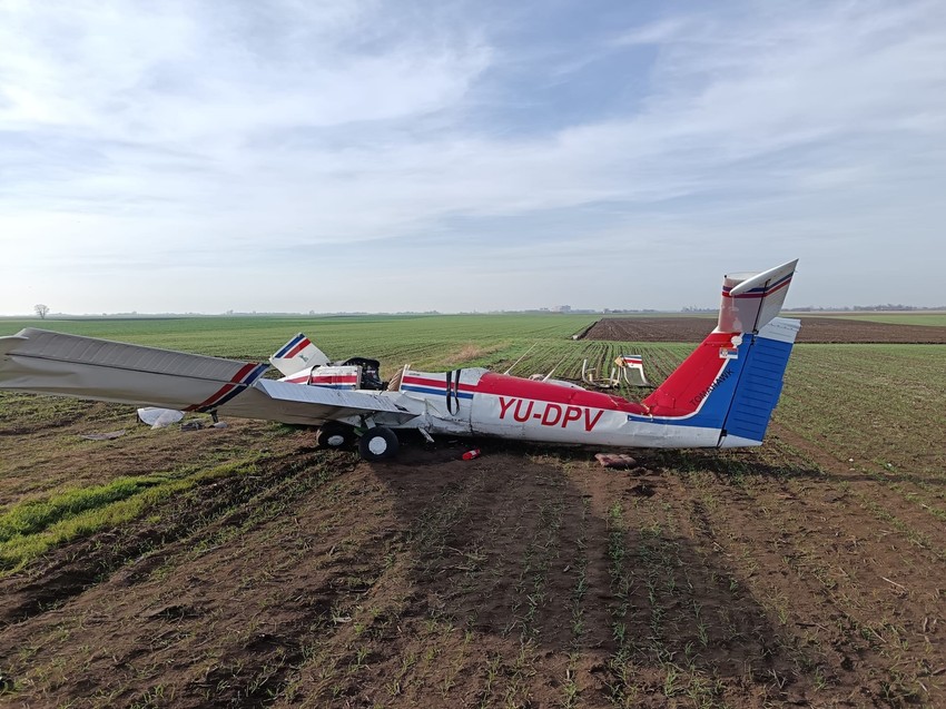 Uviđaj pada aviona u Subotici