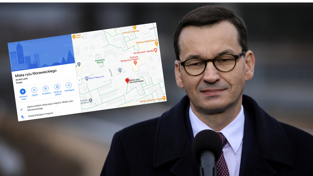 "Miska ryżu Morawieckiego". W Google Maps pojawiła się nowa ulica