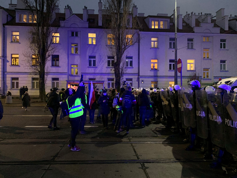 Strajk kobiet i przedsiębiorców 13 grudnia 2020 r. (fot. Krzysztof Jedlak)