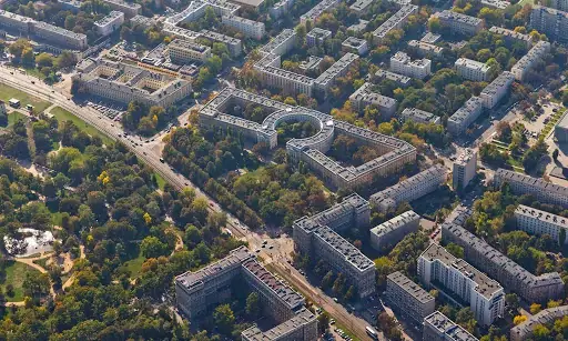 Tak Muranów wygląda z góry / fot. Stacja Muranów