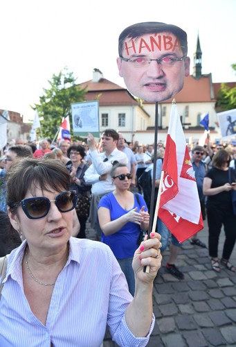 Protestujący