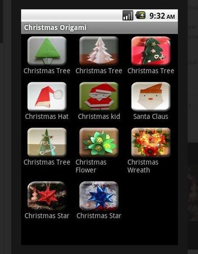 Boże Narodzenie Origami to aplikacja, która krok po kroku pokaże Ci jak własnoręcznie zrobić oryginalne świąteczne dekoracje.