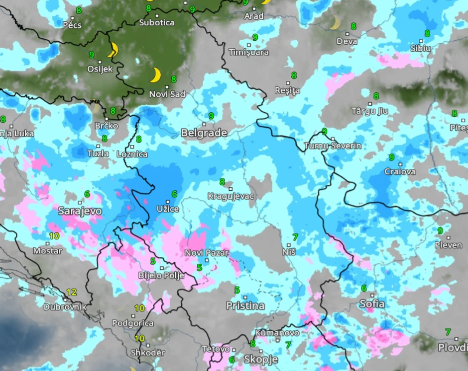 Kiša u 6 sati ujutru