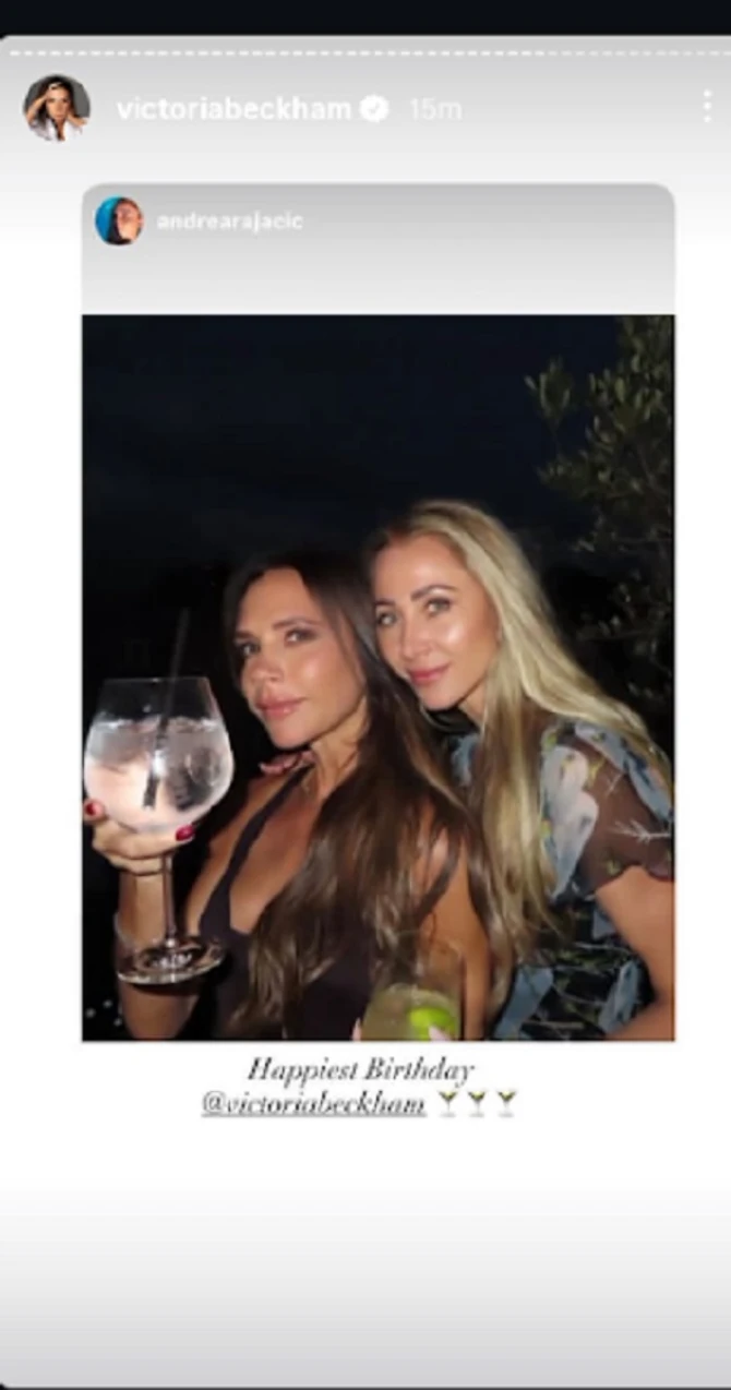 Viktorija Bekam i Andrea Rajačić