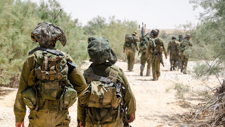Izraelscy żołnierze bojowi elitarnej jednostki kontrterrorystycznej