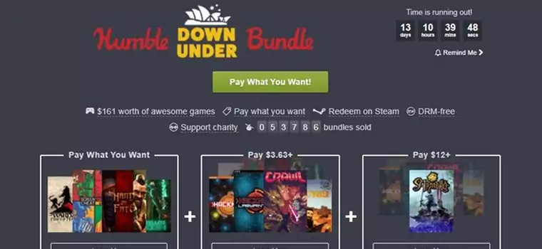 Humble Bundle - gry z Australii za kilka dolarów