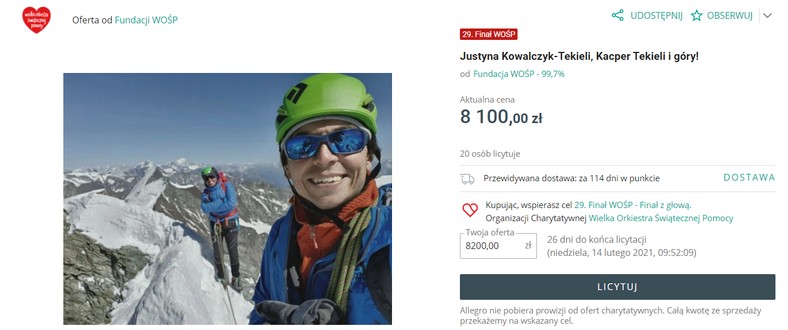Justyna Kowalczyk-Tekieli i Kacper Tekieli dla WOŚP. Co ...
