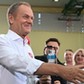 Przewodniczący Platformy Obywatelskiej Donald Tusk podczas otwartego spotkania z mieszkańcami Rzeszowa