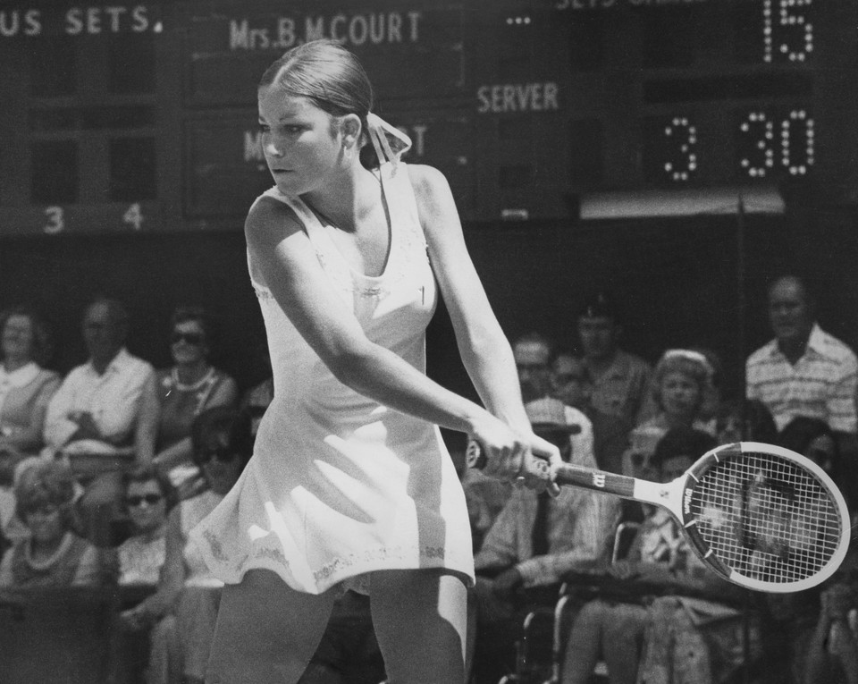 Chris Evert w 1973 roku