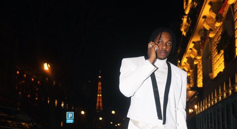 Runtown at the Balmain FW20 Men's Show in Paris [Runtown]