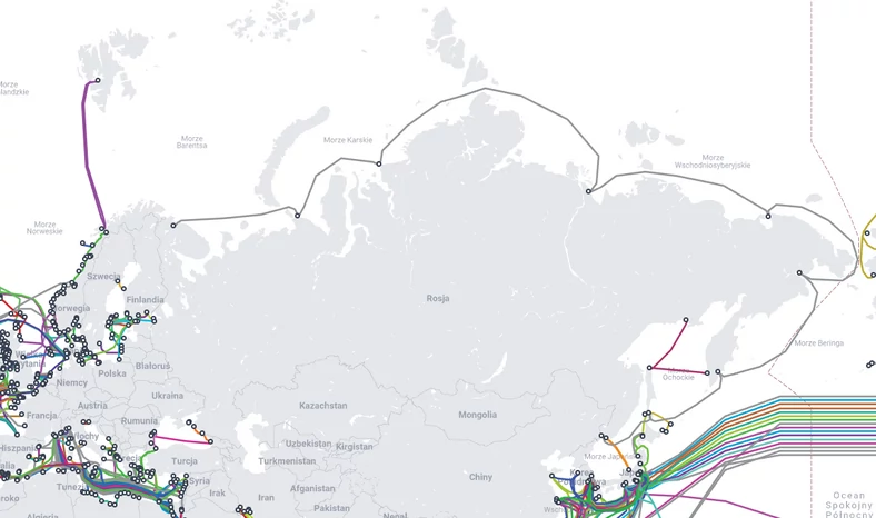 Rosjanie położyli światłowód wzdłuż całej swojej północnej granicy, przygotowując się do prowadzenia operacji w Arktyce. 