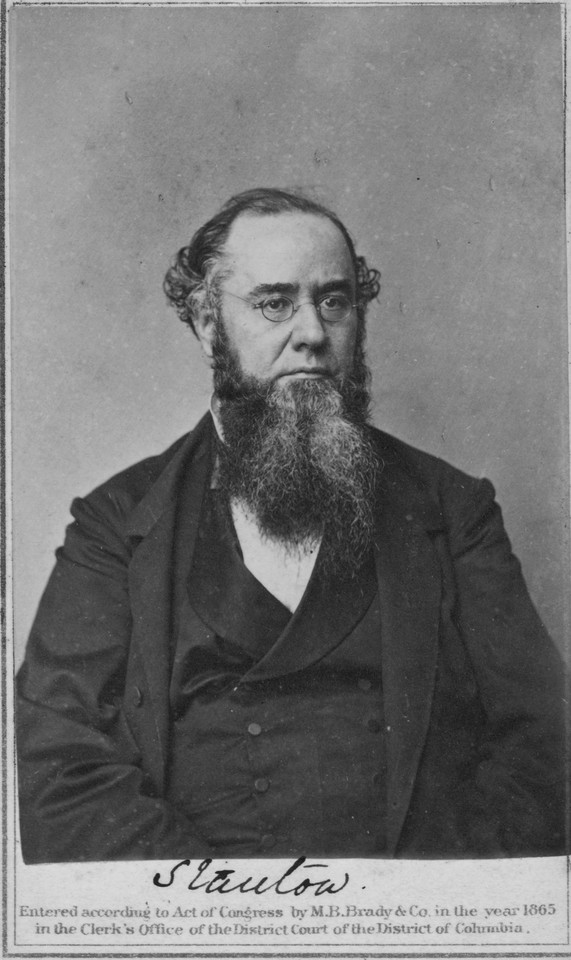Ok. 1865 r. Edwin McMasters Stanton (1814-69) - prawnik i sekretarz wojny w gabinecie Abrahama Lincolna