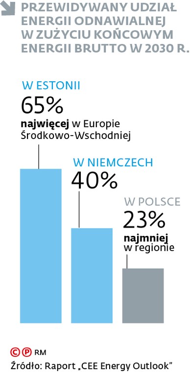 Przewidywany udział energii odnawialnej w zużyciu końcowym energii brutto w 2030 r.