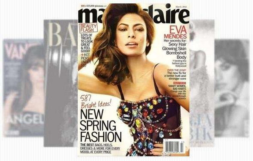 Eva Mendes Marie Claire marzec 2012