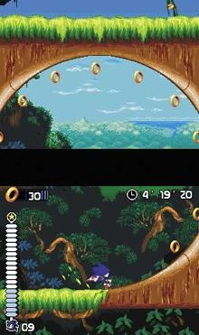 Screen z gry "Sonic Rush"