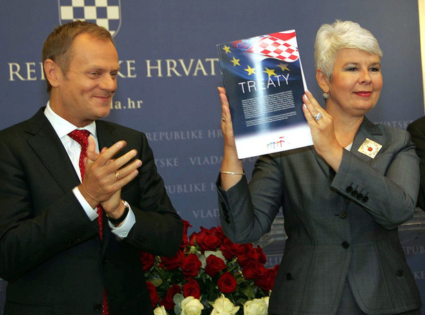 Tusk wręczył wymarzony prezent szefowej chorwackiego rządu