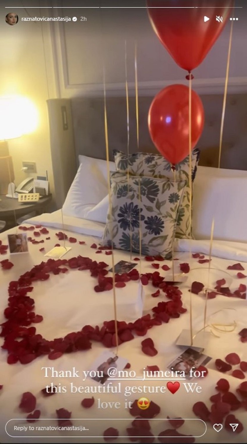 Anastasija pokazala iznenađenje u Dubaiju