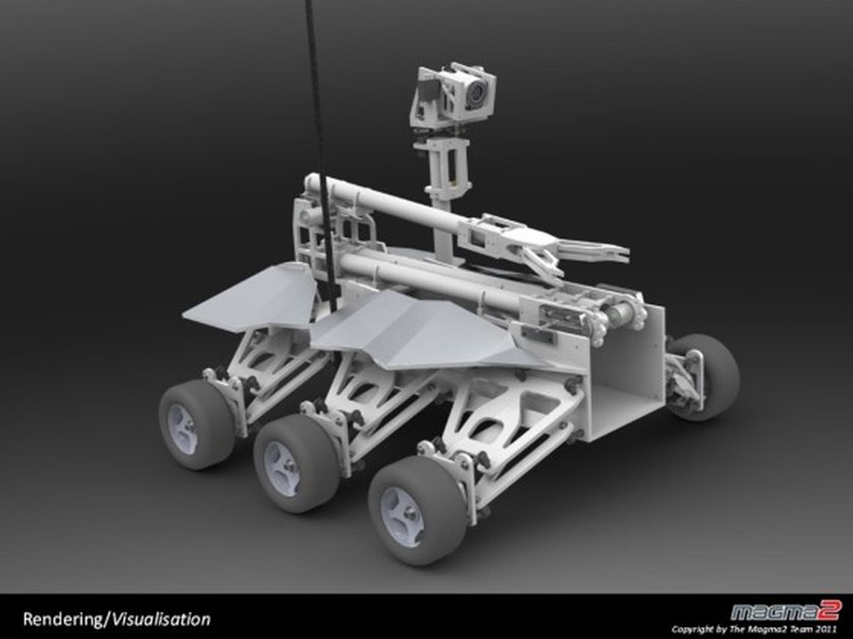 Projekt Magma2, który zwyciężył w międzynarodowych zawodach University Rover Challenge (URC) w USA. fot. Wydział Mechaniczny Politechniki Białostockiej i stowarzyszenie Mars Society Polska.