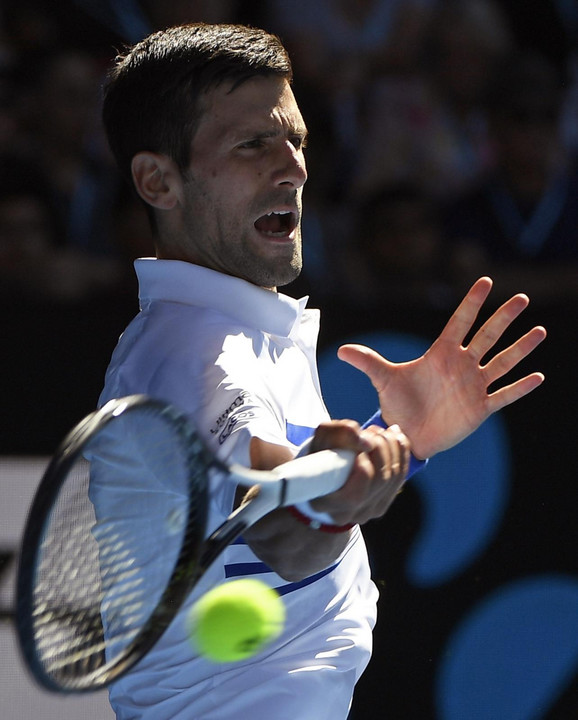 Novak Đoković tokom meča 3. kola Australijan opena
