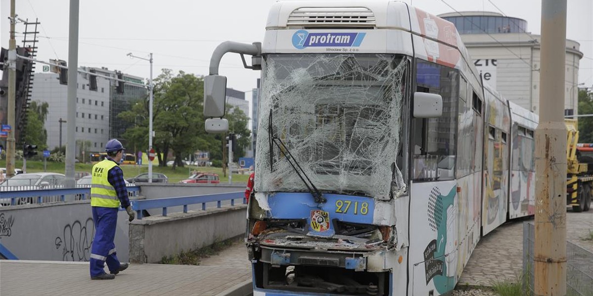 Zderzenie tramwajów we Wrocławiu