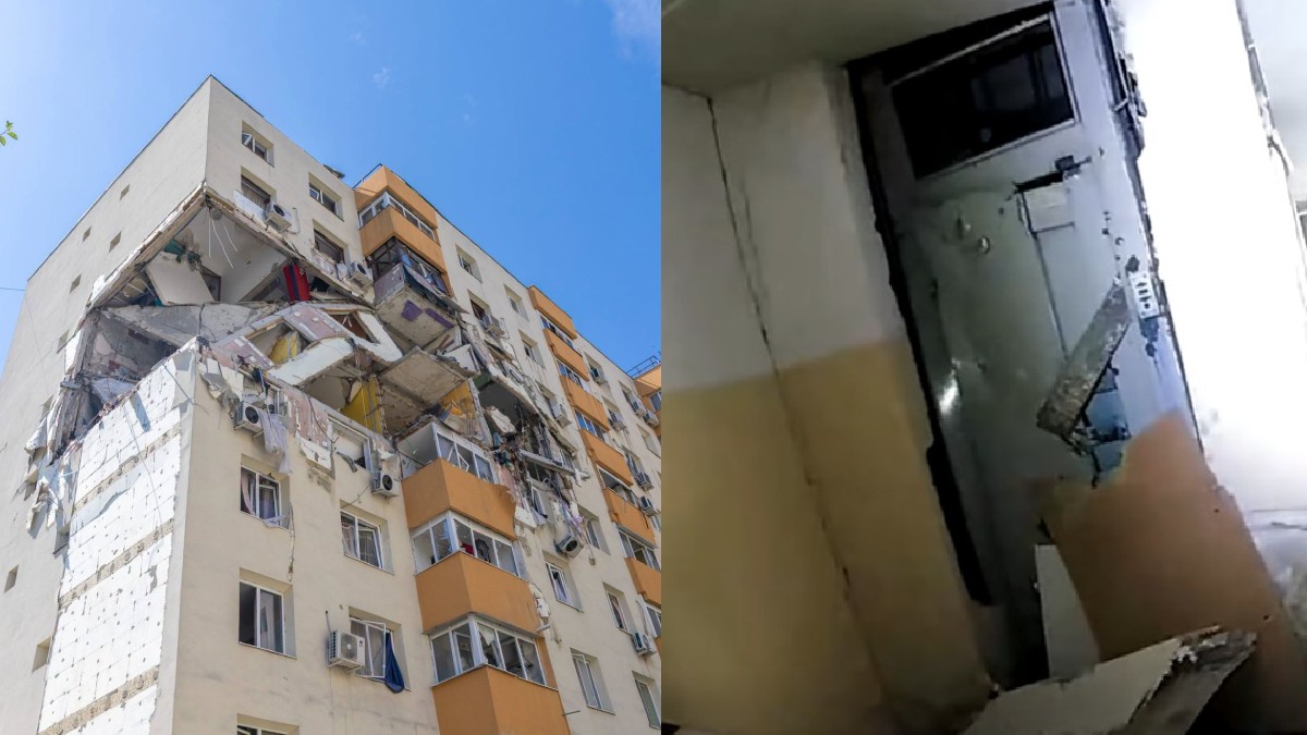 Cum arată casa scării la blocul din Rahova și când începe demolarea ultimelor etaje ale imobilului