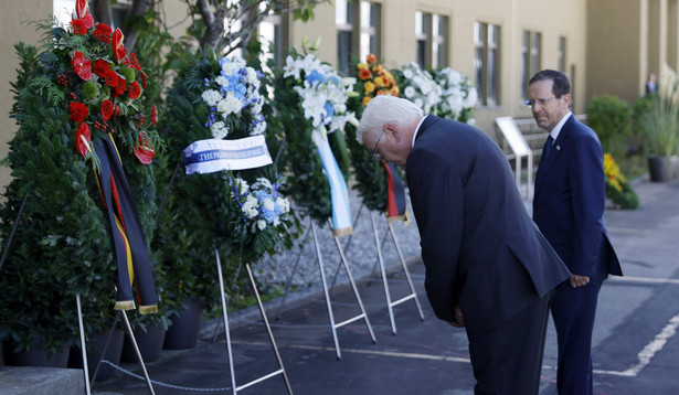 Prezydent Izraela Isaac Herzog i prezydent Niemiec Frank-Walter Steinmeier