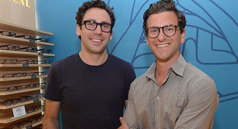 Warby Parker cofounders and co-CEOs Neil Blumenthal (L) and Dave Gilboa.