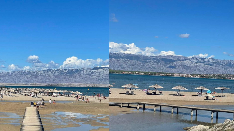 Na plaży w Ninie nie było tłumów 