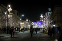 Warszawa. Inauguracja iluminacji świątecznej. Autor: PAP/Wojciech Olkuśnik