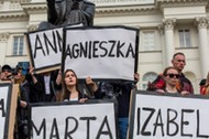 Protest pod hasłem Ani jednej więcej w Warszawie.