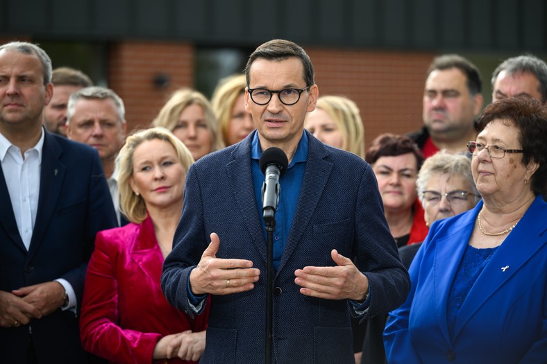 Mateusz Morawiecki podczas spotkania w Karminie