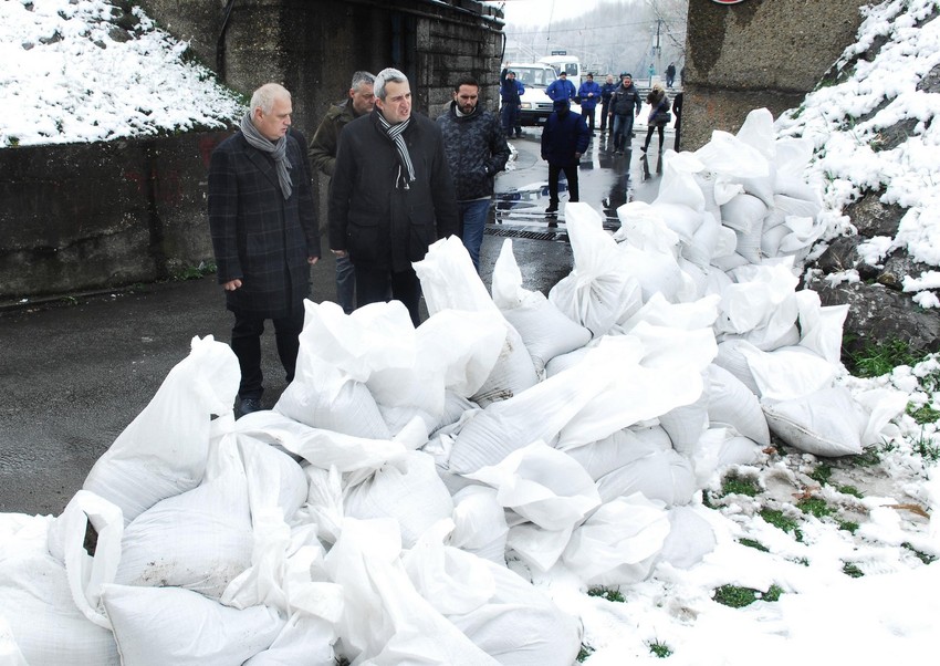 Džakovi kod Nebojša kule u martu 2018.