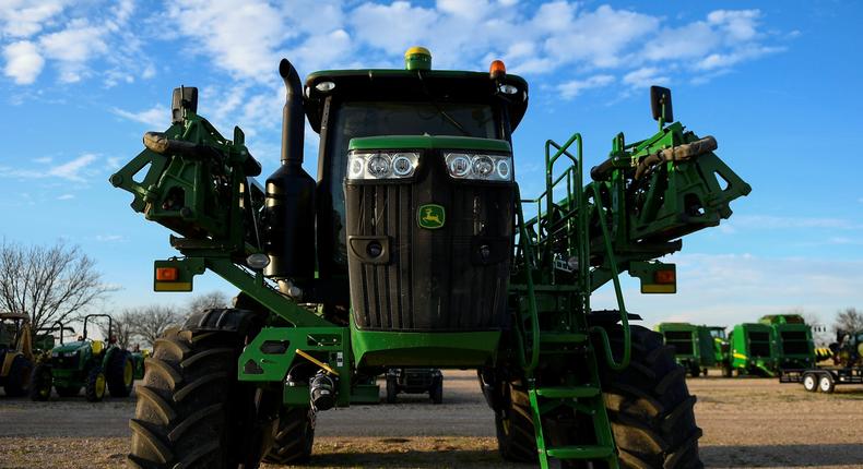 John Deere equipment at a dealership in Taylor, Texas.Mohammad Khursheed/Reuters