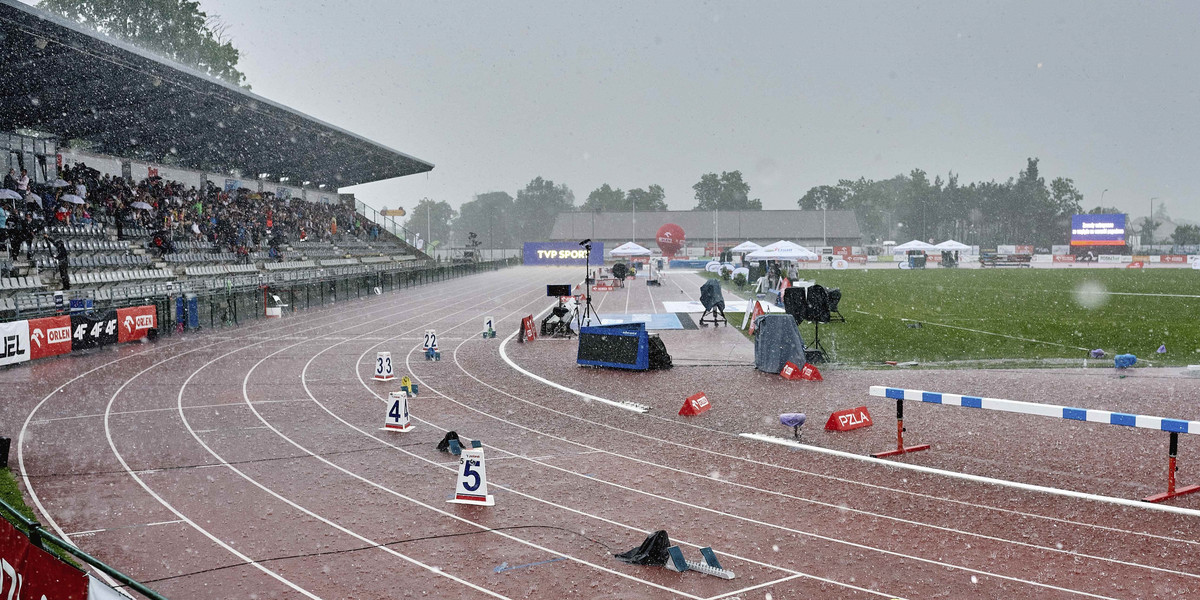 Deszcz wstrzymał Mistrzostwa Polski w lekkiej atletyce