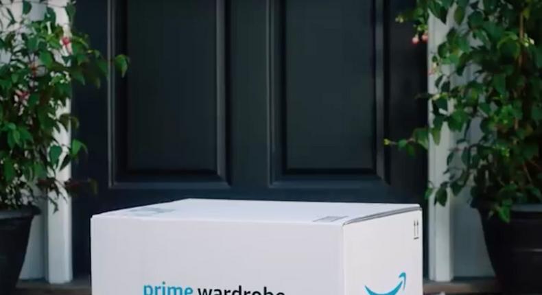 The Amazon Prime Wardrobe box ships free both ways, and customers can fill it with clothing they pick out themselves.