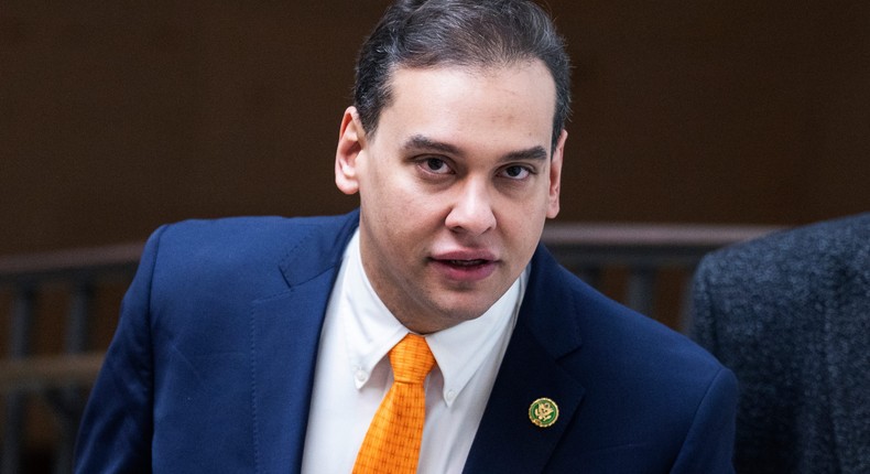 Rep. George Santos in the Capitol Visitor Center on February 7, 2023.Tom Williams/CQ-Roll Call, Inc via Getty Images