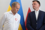 Donald Tusk i Szymon Hołownia