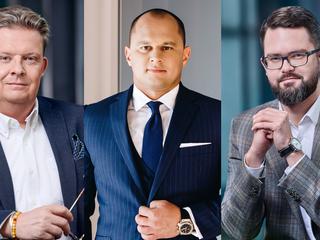 Od lewej: Aleksander Gruszczyński, prezes Carlson Investments SE, Piotr Zagożdżon, wiceprezes Zago Capital i Dawid Wesołowski, partner zarządzający Carlson ASI Evig Alfa