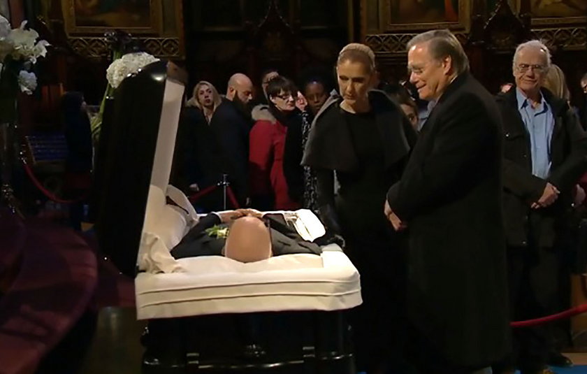 Pogrzeb męża Celine Dion