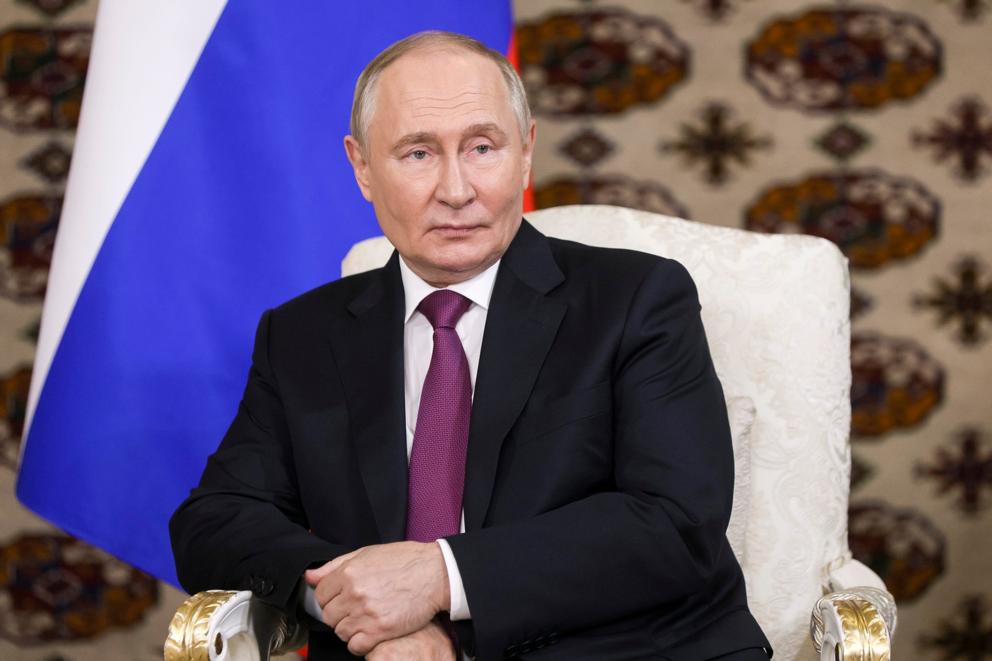 Ruský prezident Putin počas návštevy v Turkménsku.
