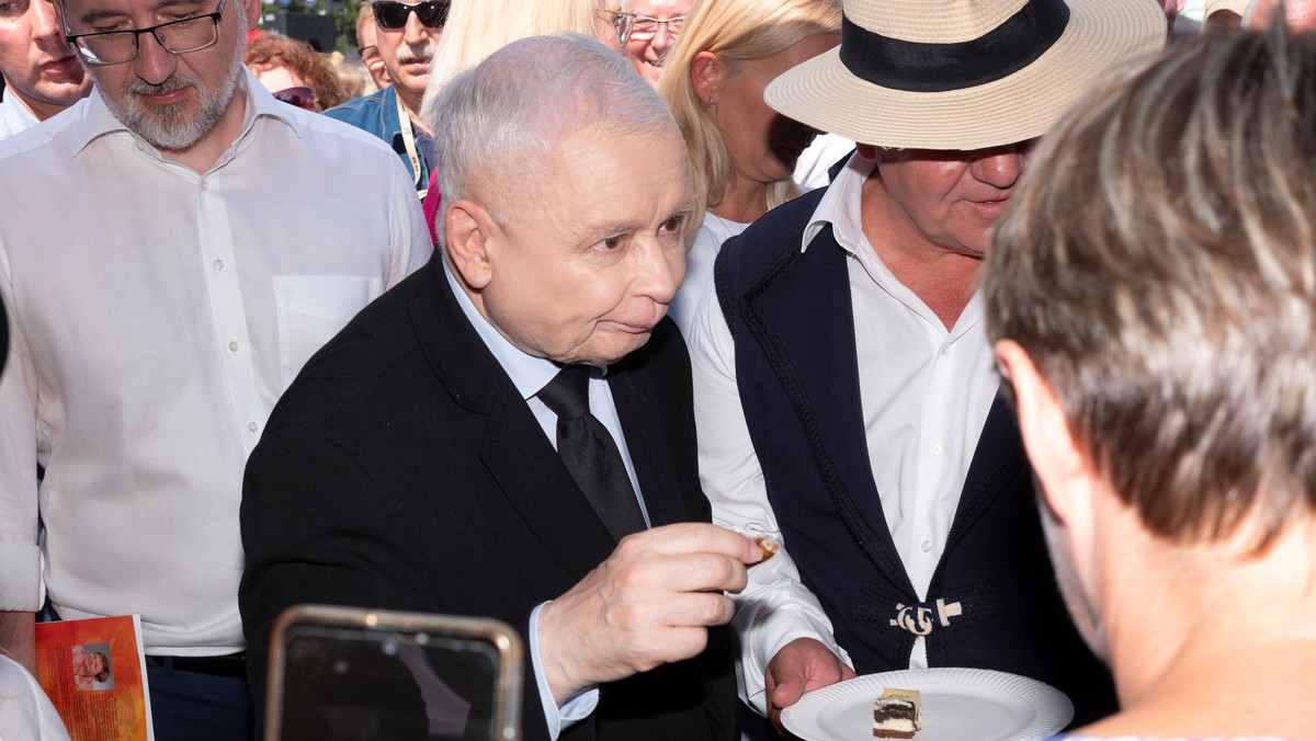 Jarosław Kaczyński w Połajewie