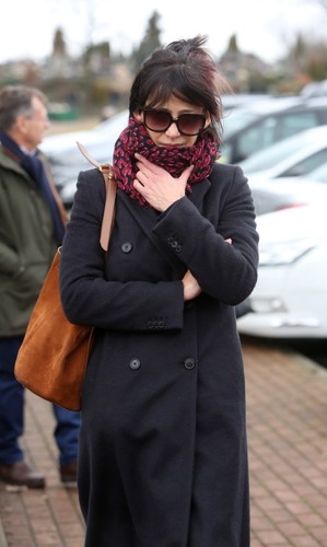 Sophie Marceau na uroczystości pogrzebowej Andrzeja Żuławskiego