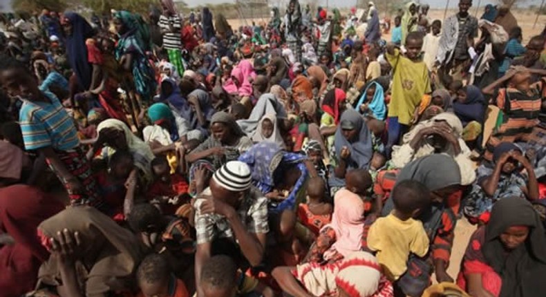 Displaced Nigerians in a Nigerian IDP camp [Daily Post]